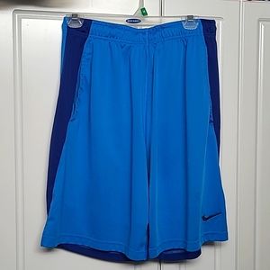 Unique Nike Blue Dry-fit Sport Shorts